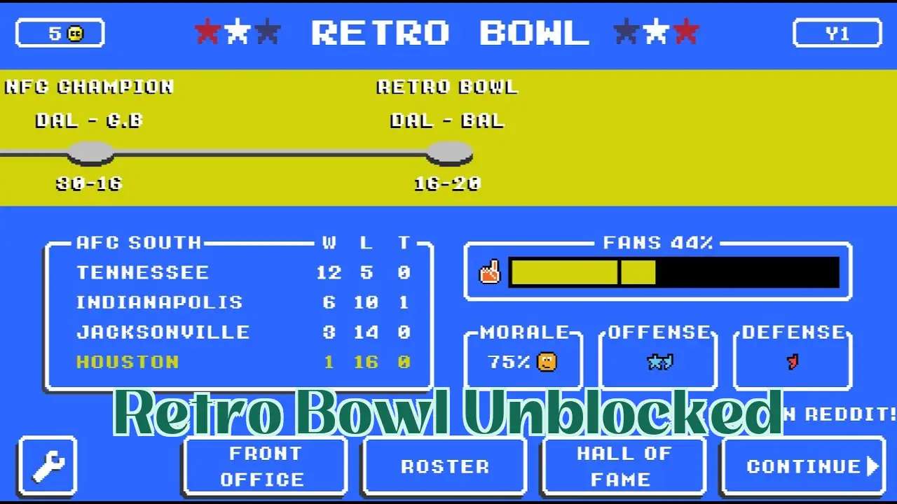 Retro Bowl Unblocked